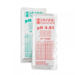 HANNA Standardlösung pH 4,01–7,01 – 20 ml Beutel