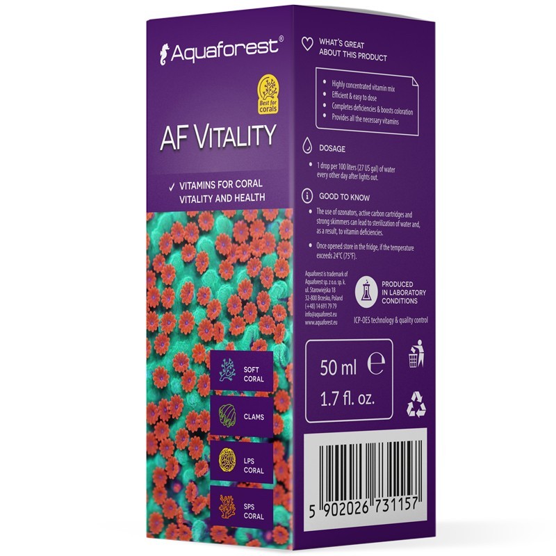 AQUAFOREST AF Vitality 50 ml – Korallenfutter