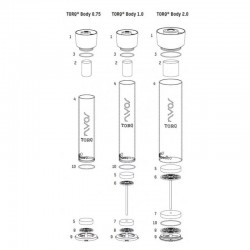 Nyos Torq – Trennsieb mit Acrylstab