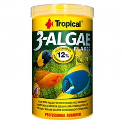 TROPICAL 3-ALGAE FLAKES 1000ML– Futter für pflanzenfressende Fische