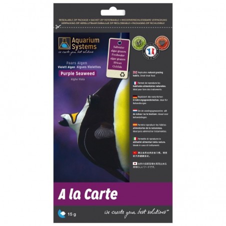 AQUARIUM SYSTEMS A-la-carte-Lebensmittel Lila Seetang 15gr