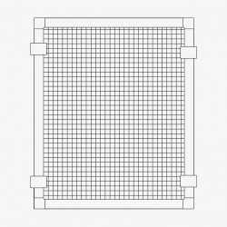 WATERBOX Mesh Deckel Würfel 15 Peninsula- Filet de protection