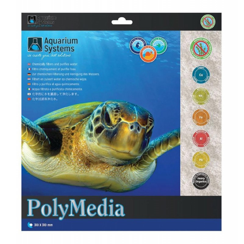 AQUARIUM SYSTEMS PolyMedia 31x31 cm - Absorbiert Schadstoffe