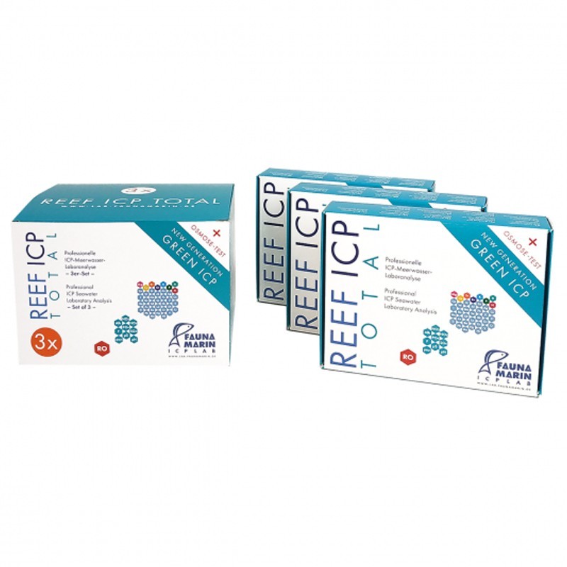 FAUNA MARIN Reef ICP Total 3er Pack - ICP-Test für Aquarien