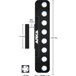 ARKA MyReef-Frag Rack 8 Löcher- Magnethalter für Stecklinge